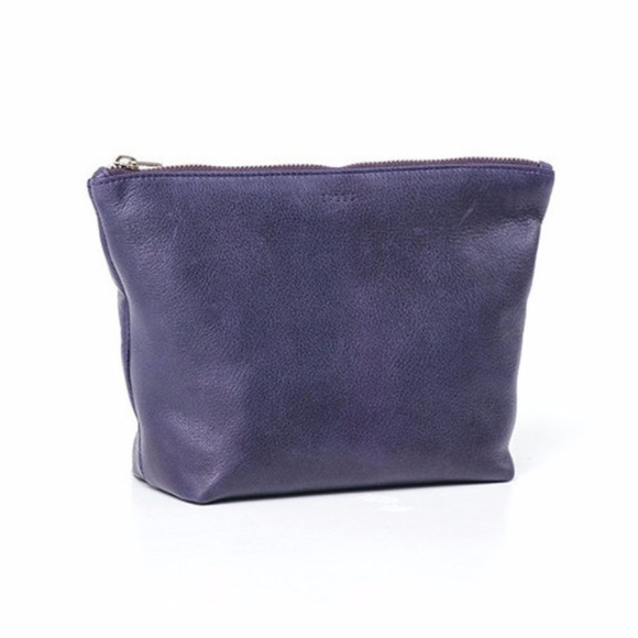 BAGGU Handbags - Baggu Stash Leather Clutch Large - Violet